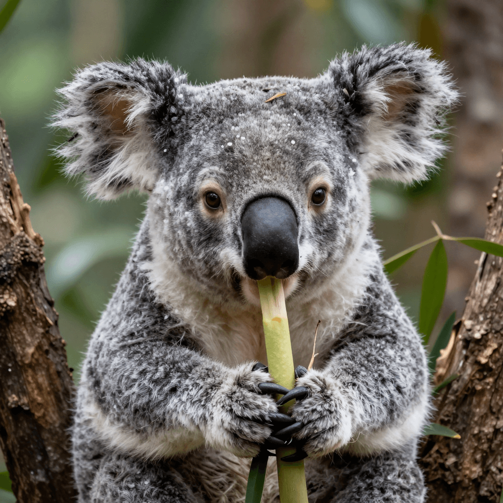 물 먹는 코알라