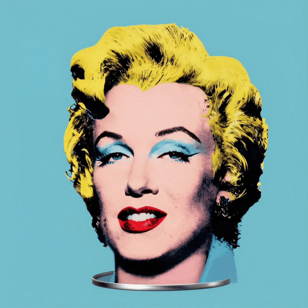 앤디 워홀 스타일의 팝아트 캔 통조림