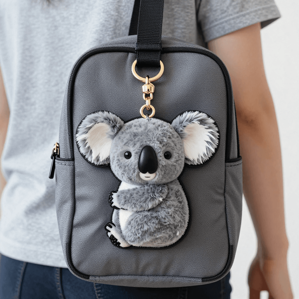 책가방에 매달려있는 코알라 키링