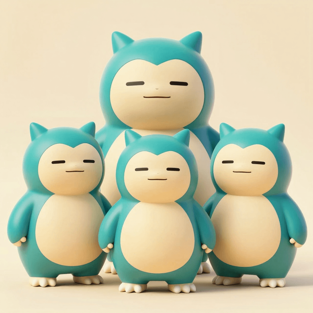 triple snorlax dolls