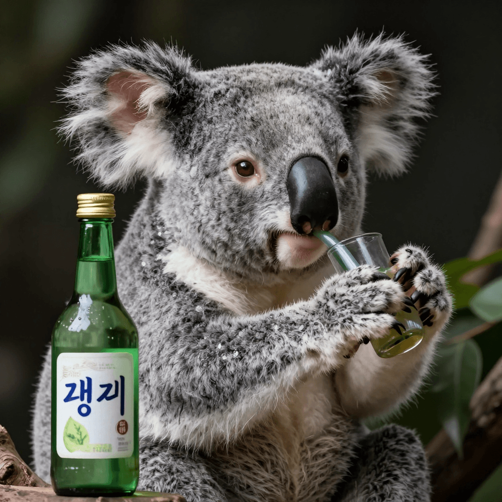 소주마시는 코알라