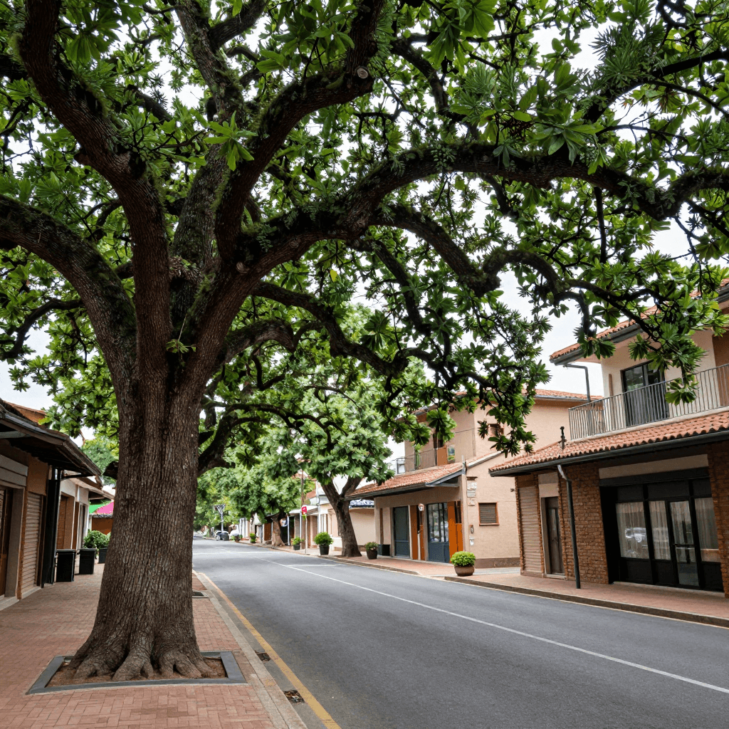 은행나무가 있는 길거리
