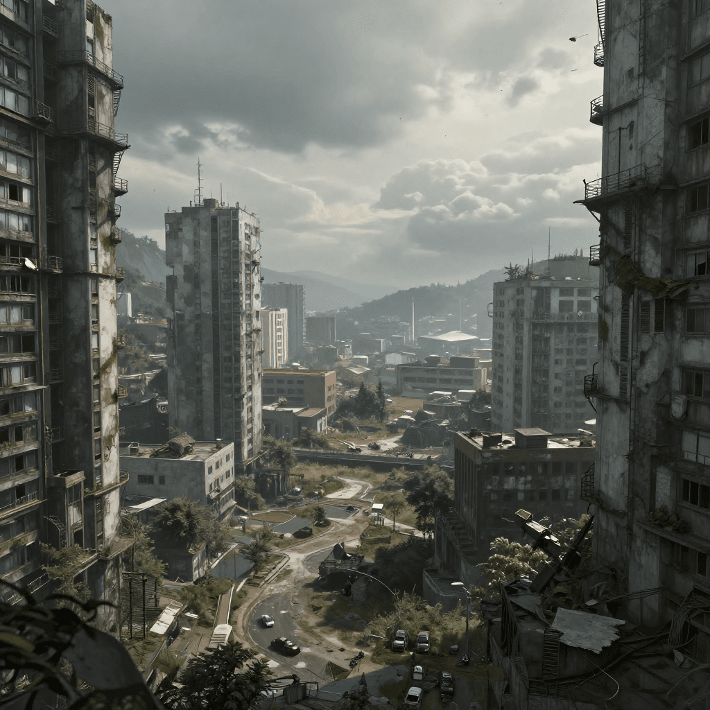 자연에 뒤덮인 종말 이후의 도시 풍경